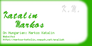 katalin markos business card